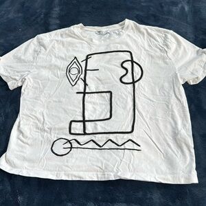 Zara Abstract T-shirt Size Medium